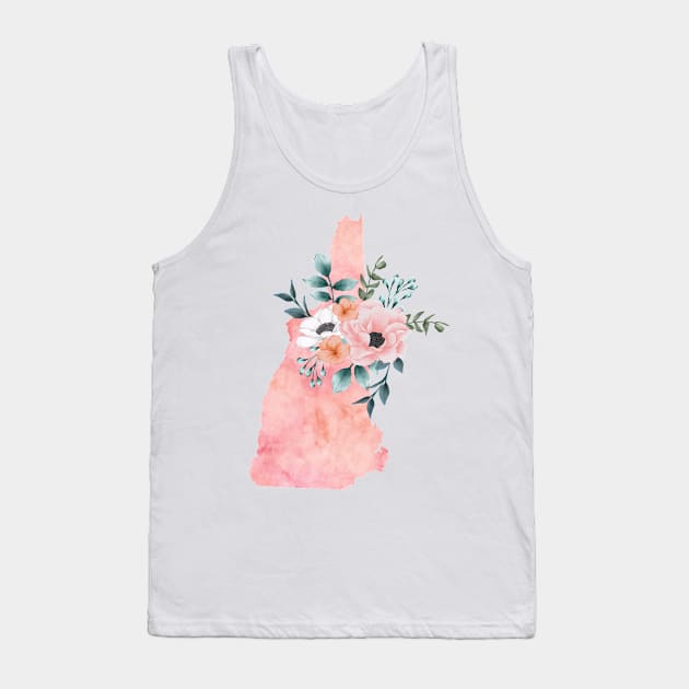 New Hampshire Floral Tank Top by bloomnc